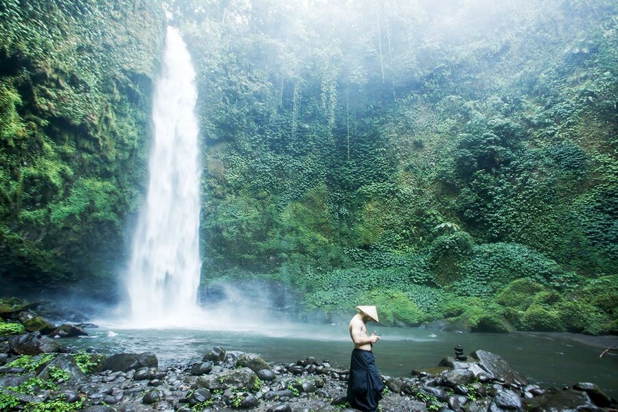 nungnung waterfall - badung interesting places to visit - bali touristic