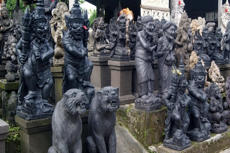 bali stone carvings