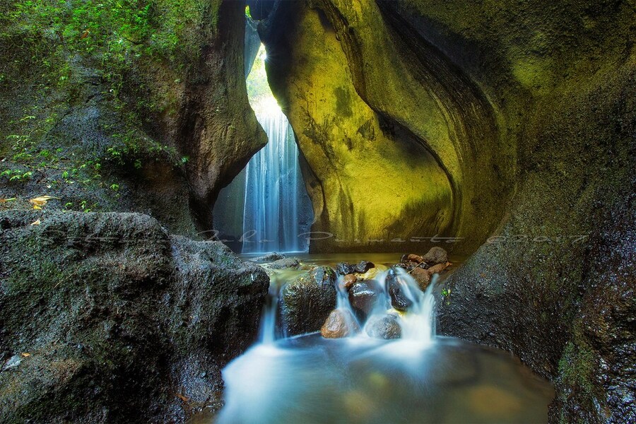 tukad cepung waterfall - bangli interesting places to visit - bali touristic