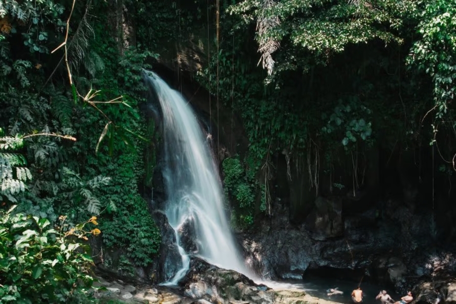 manuaba waterfall - gianyar interesting places to visit - bali touristic